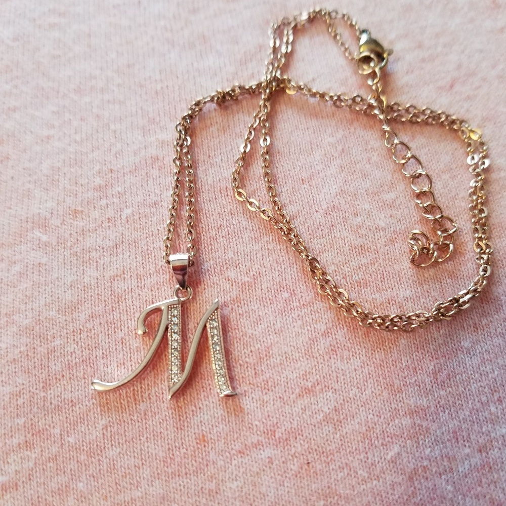 Letter M necklace